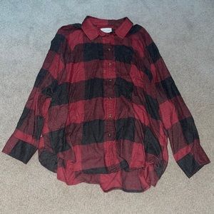 black and red flannel